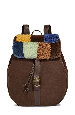 UGG(r) x The Elder Statesman Backpack with Geniune Shearling Trim in Brown at Nordstrom