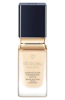 Clé de Peau Beauté Beauté Radiant Fluid Matte Foundation SPF 20 in I10 - Very Light Ivory at Nordstrom