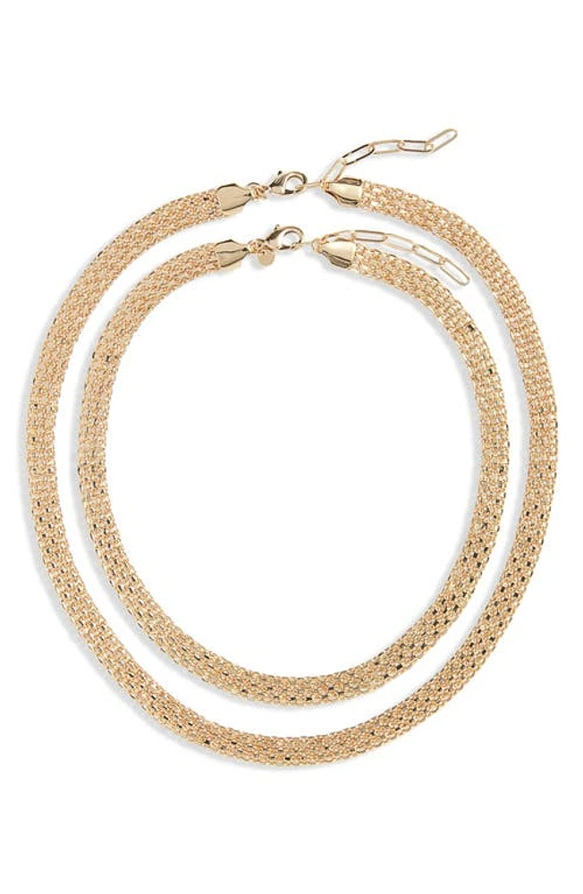 Nordstrom Panther Chain Layered Necklace in Gold at Nordstrom