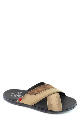 Marc Joseph New York Boone Ave Slide Sandal Beige Grainy at Nordstrom,