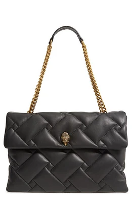 Kurt Geiger London XXL Kensington Soft Quilted Leather Shoulder Bag in Black at Nordstrom