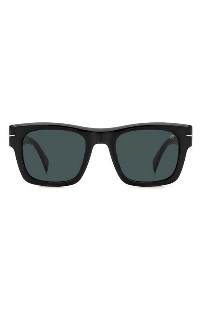 David Beckham Eyewear 51mm Rectangular Sunglasses in Black at Nordstrom