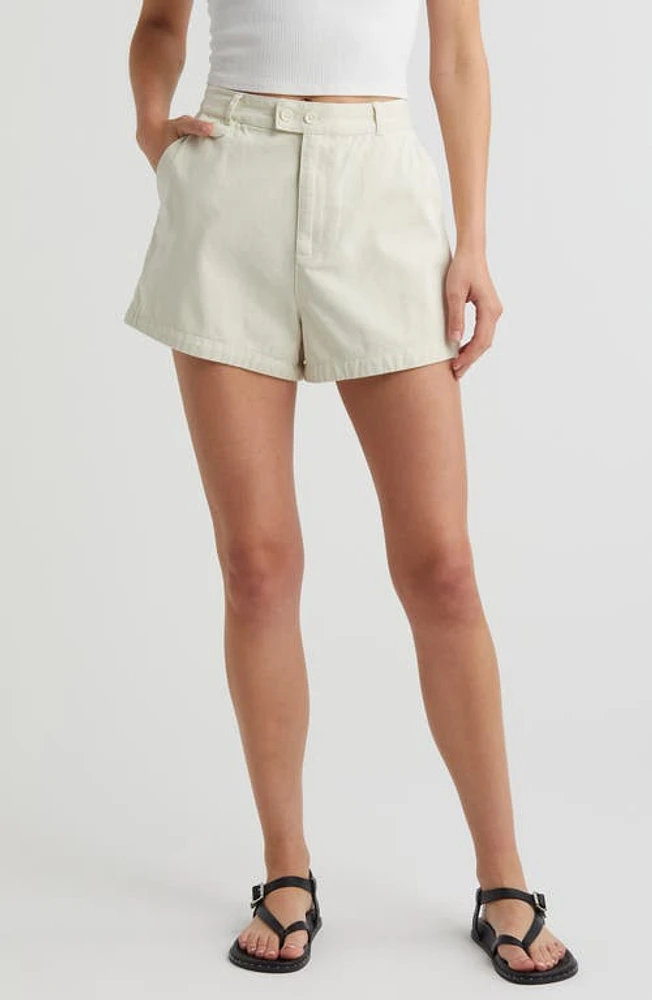 Treasure & Bond Cotton Shorts Ivory Dove at Nordstrom,