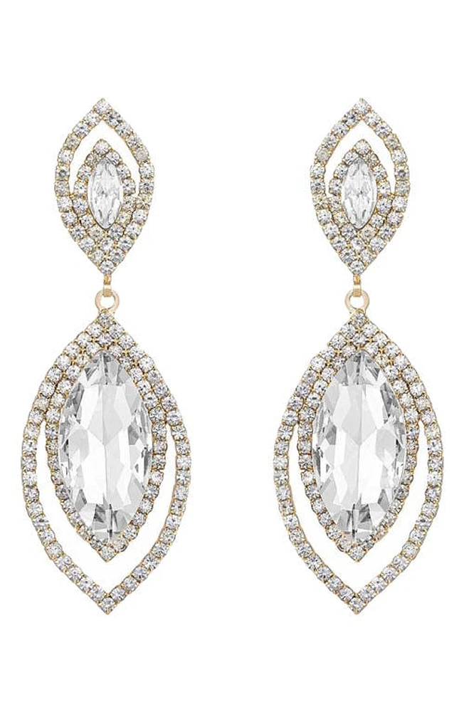 Ettika Large Crystal Drop Earrings in Gold at Nordstrom