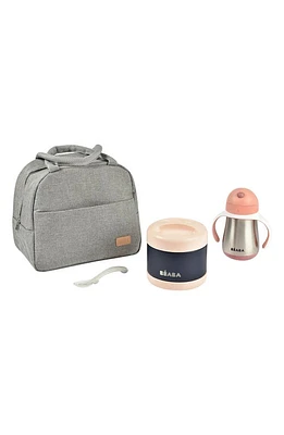 BEABA Kids' On-the-Go Insulated Lunch Bag & Meal Set in Rose at Nordstrom