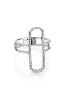 Monica Vinader Naida Pavé Diamond Cocktail Ring Sterling Silver at Nordstrom,