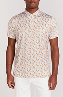 Redvanly Beech Floral Performance Polo Tangelo at Nordstrom,