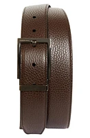 FERRAGAMO Classic Double Adjustable Reversible Leather Belt Moro at Nordstrom, Eu