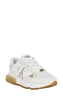 Calvin Klein Magalee Sneaker White/gold at Nordstrom,