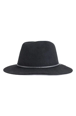 Brixton Wesley Wool Fedora Black at Nordstrom,