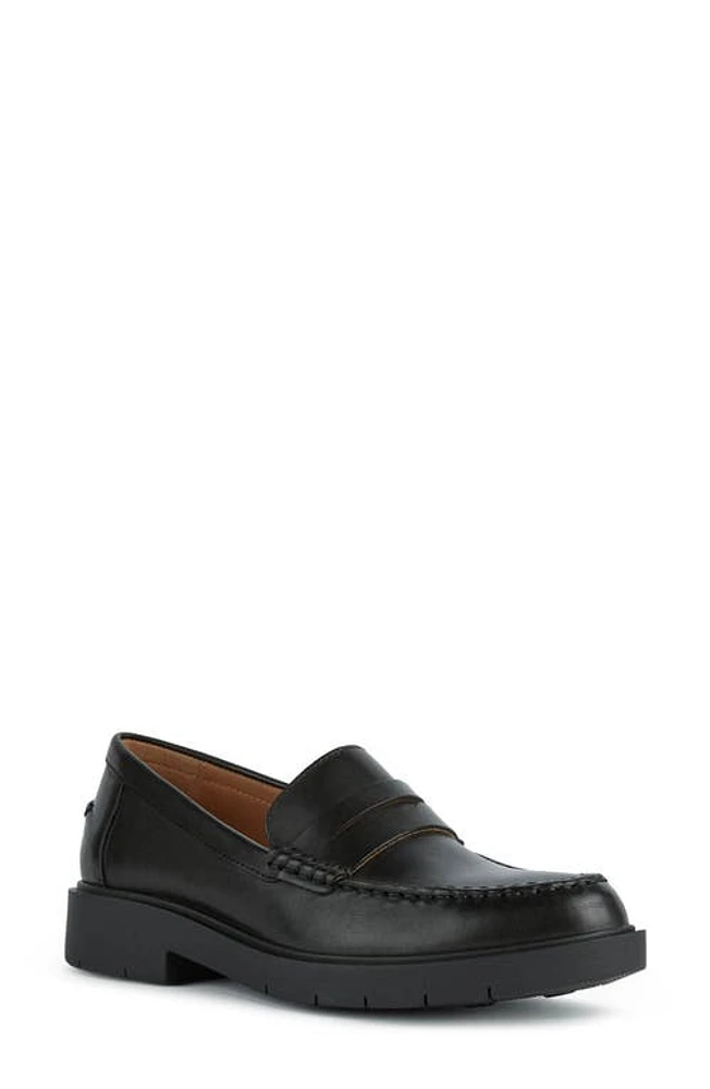 Geox Spherica Penny Loafer Black at Nordstrom,