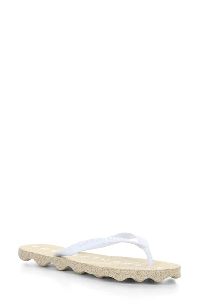 Asportuguesas by Fly London Base Flip Flop in 000 Natural/White Rubber at Nordstrom, Size 35