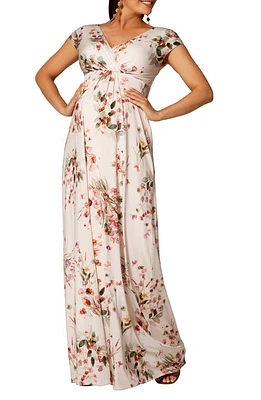 Tiffany Rose Francesca Floral Maternity Gown Petal Pink at Nordstrom,