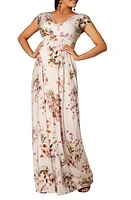 Tiffany Rose Francesca Floral Maternity Gown Petal Pink at Nordstrom,