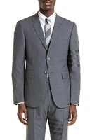 Thom Browne 4 Bar Mélange Wool Sport Coat at