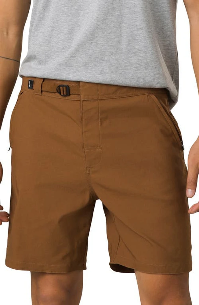 prAna Zion Stretch Hybrid Shorts Sepia at Nordstrom,