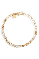 Child of Wild Twisted Cosmos Cubic Zirconia Chain Bracelet in Gold at Nordstrom