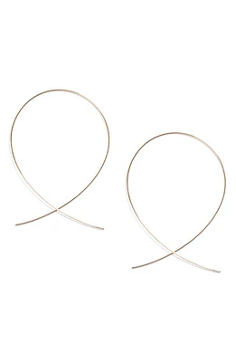 Lana Large Upside Down Hoop Earrings in Yellow Gold at Nordstrom