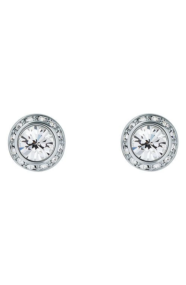 Ted Baker London Soletia Solitaire Crystal Halo Stud Earrings in Silver Tone Clear Crystal at Nordstrom