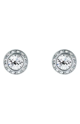 Ted Baker London Soletia Solitaire Crystal Halo Stud Earrings in Silver Tone Clear Crystal at Nordstrom