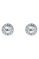 Ted Baker London Soletia Solitaire Crystal Halo Stud Earrings in Silver Tone Clear Crystal at Nordstrom