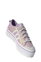 adidas Kids' Nizza Speckled Platform Sneaker Purple/White/Yellow at Nordstrom, M