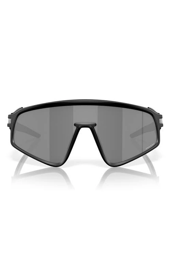 Oakley Latch Panel 35mm Polarized Rectangular Sunglasses in Matte Black at Nordstrom