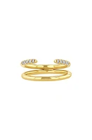 Zoë Chicco Two-Band Diamond Ring in 14K Yg at Nordstrom, Size 5