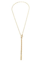 AllSaints Paper Clip Convertible Chain Necklace in Gold at Nordstrom