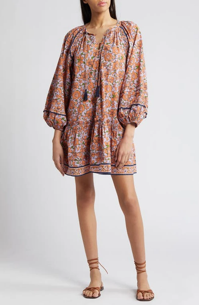 Cleobella Jacklyn Floral Organic Cotton Poplin Minidress Asilah Print at Nordstrom,