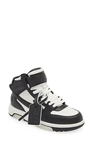 Off-White Out of Office Mid Top Sneaker White/Black at Nordstrom,