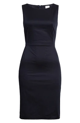 Eleventy Sleeveless Stretch Cotton Sheath Dress Blue at Nordstrom, Us