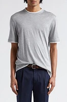 Brunello Cucinelli Tipped Silk & Cotton T-Shirt at Nordstrom,