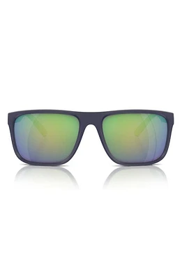 Scuderia Ferrari 59mm Mirrored Square Sunglasses in Blue at Nordstrom