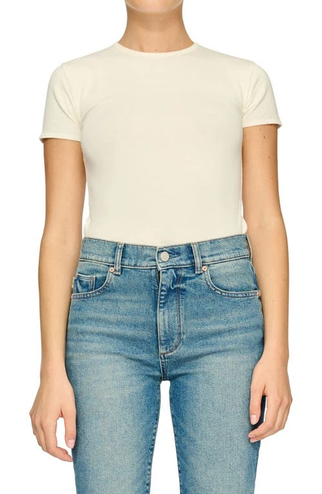 DL1961 Instasculpt Knit Tee Cream (Knit) at Nordstrom,