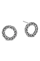 John Hardy Classic Chain Sterling Silver Round Earrings at Nordstrom