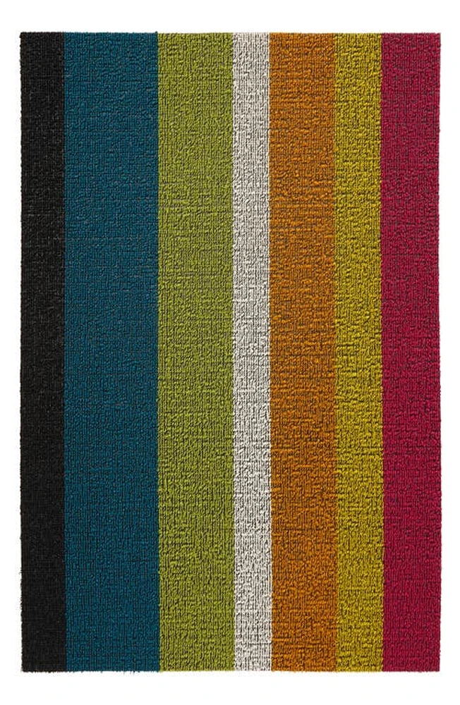 Chilewich Stripe Low Pile Indoor/Outdoor Floor Mat in Multi at Nordstrom