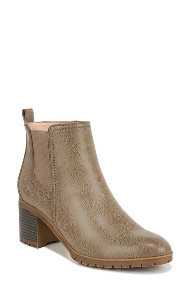 LifeStride Mesa Block Heel Bootie Stone at Nordstrom,