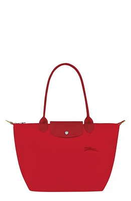 Longchamp Medium Le Pliage Green Recycled Canvas Shoulder Tote Bag in Tomato at Nordstrom