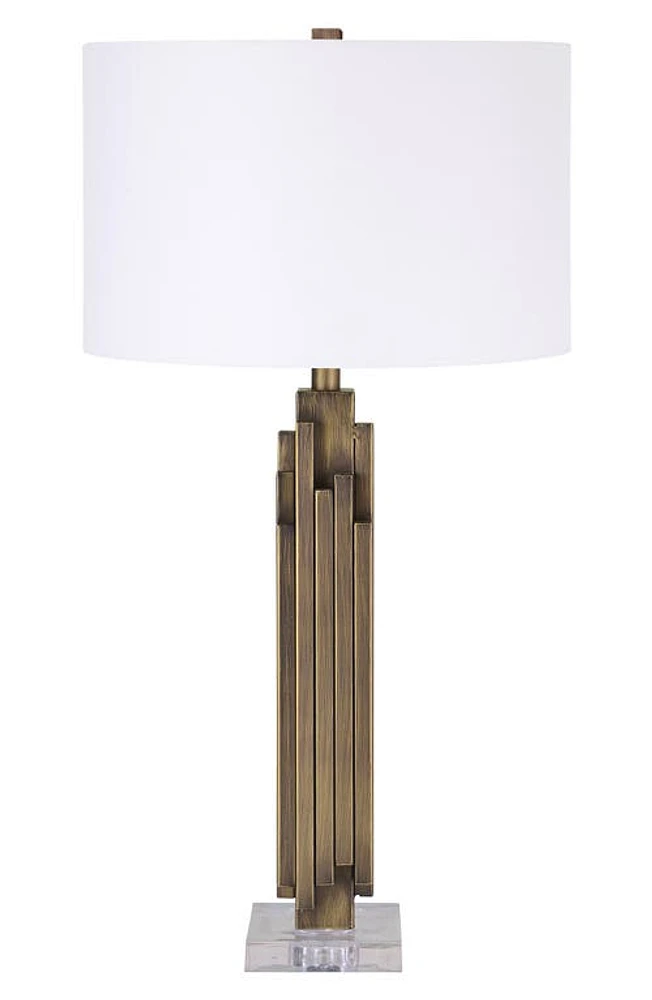 Renwil Gabriel Table Lamp in Antique Brass Clear at Nordstrom