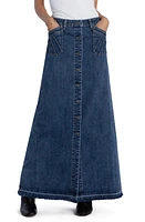 Wash Lab Denim Royal Maxi Skirt Blue at Nordstrom,