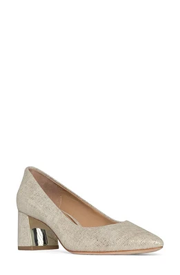 Donald Pliner Metallic Snakeskin Print Pump Platino at Nordstrom,