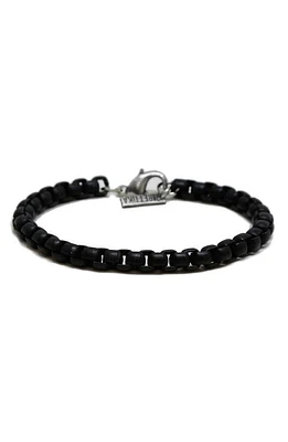 Mr. Ettika Ettika Men's Steel Chain Bracelet in Black at Nordstrom