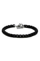 Mr. Ettika Ettika Men's Steel Chain Bracelet in Black at Nordstrom