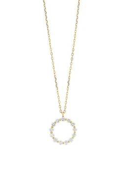 Bony Levy Liora Diamond Circle Pendant Necklace in 18K Yellow Gold at Nordstrom