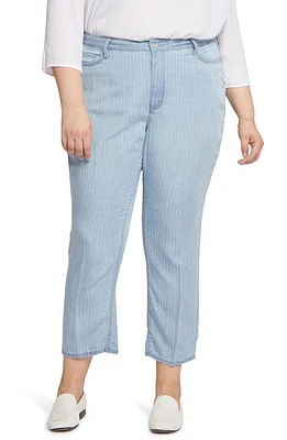 NYDJ Relaxed Ankle Straight Leg Jeans Summerville Stripes at Nordstrom,