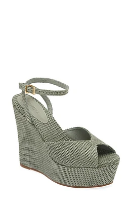 Schutz Neith Platform Wedge Sandal Dark Ivy at Nordstrom,