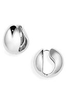 Coperni Logo Hoop Earrings in Silver at Nordstrom