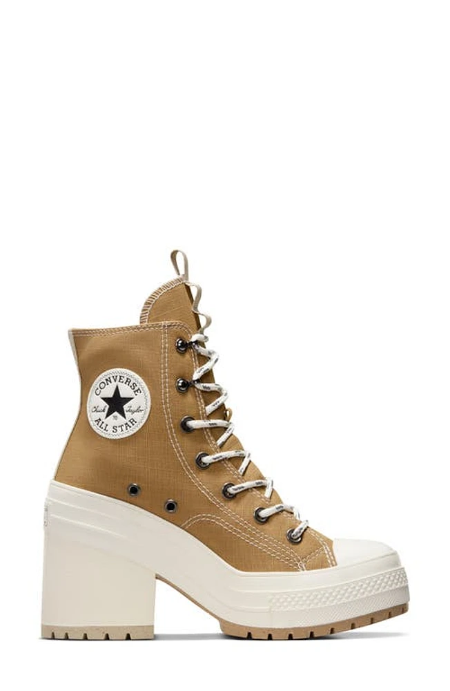 Converse Chuck 70 De Luxe Block Heel Sneaker Trek Tan/Granola/Egret at Nordstrom, Women's