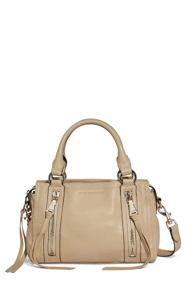 Aimee Kestenberg Mini Zip Me Up Leather Satchel in Camel at Nordstrom